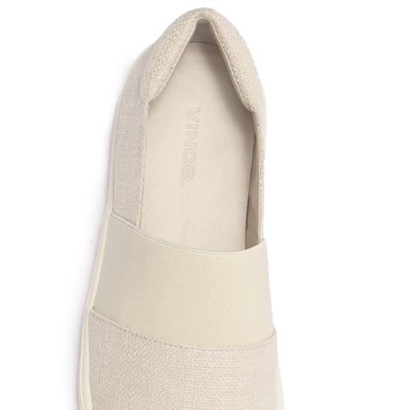 Last Pair! Vince Corbin Pull-on Sneakers Off-White - Picture 8 of 8